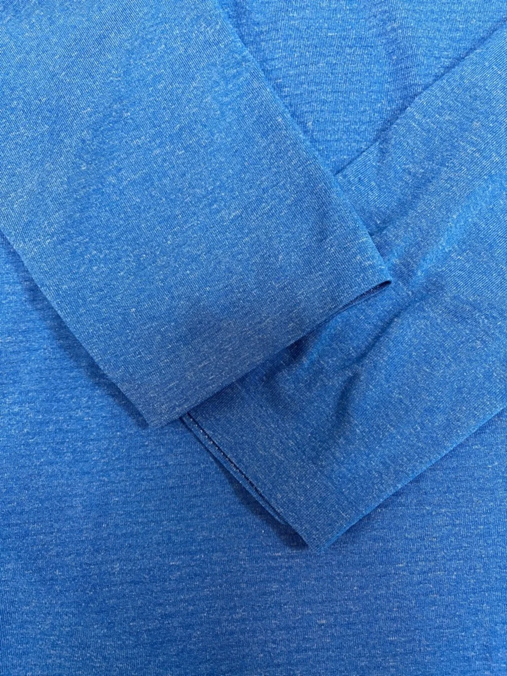 lululemon athletica Heathered Blue 1/4 Zip Hoodie men’s L performance pullover - Picture 5 of 12